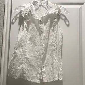 White Linen Blouse